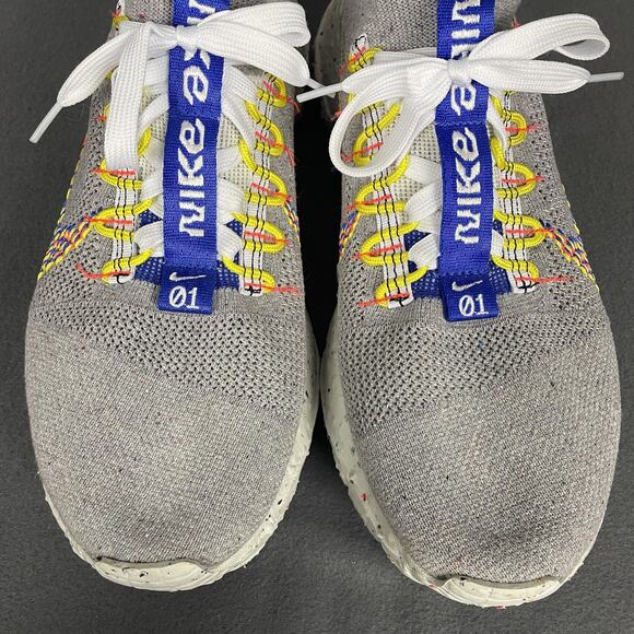 Nike Space Hippie 01 Shoes Mens Size 14 Gray Blue Crater Foam Flyknit Sneakers - Picture 4 of 12